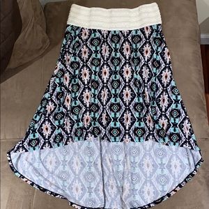 Juniors High/low Skirt medium 7-9